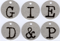 Eyelet Tag Alphabet black