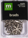 MM - Snowflake brads - Pewter