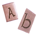 MM Alphabet Charms Random ant copper 69