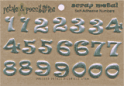 Mini Scrap Metal Numbers - Silver