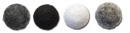 a felt covered brads - neutral 12mm 10 stk