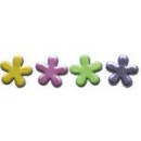 a glitter flowers shaped brads 12 ca 15mm