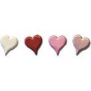 a glitter hearts 12 stk 15mm