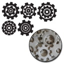 c1081 - gears mini chipboard set