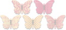 embellished butterflies pink