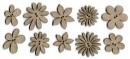 funky flower buttons