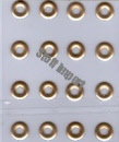 metal stickers - rings matte copper