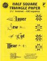 Triangelpapir 2,5 inch