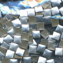 hotfix 3mm squares matte silver 1gr ca