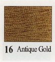 16 Metallic Threads Antique Gold