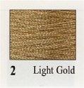 2 Metallic Threads Light Gold
