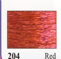 204 Glitter Hologram Thread Red