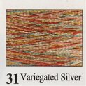 31 Metallic Threads Variegated Silver
