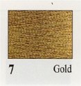 7  Metallic Threads Gold