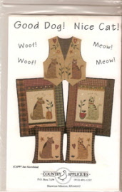 country appliquesgooddognicecat